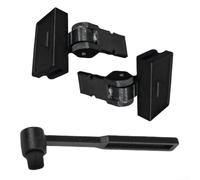 PureBowlic Bisagras de cubierta antipolvo para tocadiscos Kenwood KD-291R, piezas de repuesto de metal plástico con resorte, juego de soporte negro de apertura suave para cepillo de limpieza para