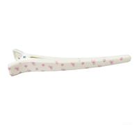 PureBowlic Bonitas pinzas para el pelo de dibujos animados para mujer, pinzas de pico de pato con estampado de estrellas para flequillo y pelo lateral, pasadores ligeros de moda con detalles acabados