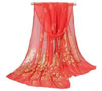 PureBowlic Bufanda ligera de pashmina para mujer, estampado de lámina dorada, chal de poliéster suave, para todas las estaciones, elegante, color sólido, accesorio de moda, varios colores para fiestas
