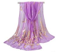 PureBowlic Bufanda ligera de pashmina para mujer, estampado de lámina dorada, chal de poliéster suave, para todas las estaciones, elegante, color sólido, accesorio de moda, varios colores para fiestas
