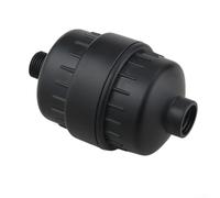 PureBowlic Cabezal de ducha oculto de 4 pulgadas con refuerzo de 5 velocidades, boquilla de pulverización de lluvia de alta presión para baño, construcción de metal y ABS, negro (filtro negro)
