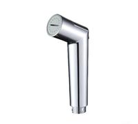 PureBowlic Cabezal pulverizador de bidé ajustable sin presión, boquilla de descarga de inodoro ABS de alta presión para limpieza de baño, ducha de mascotas, lavado de coches y jardinería, plateado