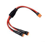 PureBowlic Cable divisor XT60 Y 1 hembra a 2 macho, rama principal de 10 AWG de 12 AWG, conector paralelo de cobre estañado de 30 cm para paquete de baterías de panel solar de coche RC