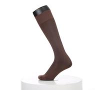 PureBowlic Calcetines de vestir transparentes para hombre, ultra delgados, medias de tubo de negocios a rayas transparentes para uso formal, 80% poliamida, medias transpirables, negro/azul oscuro/gris