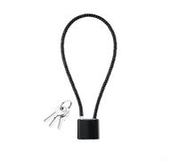 PureBowlic Candado de cable de acero con llave, candado de cuerda de alambre antirrobo de alta resistencia para armario de gimnasio, armario, caja de herramientas, puerta de garaje y seguridad de