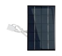 PureBowlic Cargador portátil del panel solar del USB 2.5W con silicio de la polilínea, salida de 5V 500MA para acampar al aire libre, senderismo, viajes, dispositivo de carga compacto y ligero del