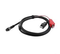 PureBowlic Carrete de pesca eléctrico de 2 pines Cable de extensión de alimentación de 1,5 mm² de cobre puro aislamiento de PVC para 300/750 MJ, múltiples opciones de longitud para reparación y