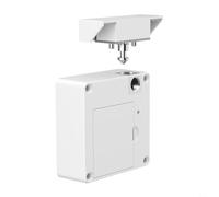 PureBowlic Cerradura electrónica inteligente para armario con entrada RFID sin llave, seguridad infantil, a prueba de bebés, para cajones de madera de hasta 1.5 pulgadas de grosor, alarma de batería