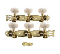 PureBowlic Clavijas de afinación de guitarra clásica 3R3L, juego de llaves de afinación izquierda y derecha para tornillos para piezas de reparación de guitarra acústica, kit de hardware de metal y