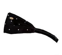 PureBowlic Clip de plátano con lazo de lunares de satén para mujer, accesorio grande para el cabello con nudo elegante para cabello grueso, soporte para cola de caballo de moda coreana para uso diario
