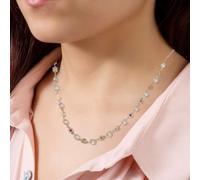 PureBowlic Collar de aleación de moda para mujer, europeo y para salto americano para costuras de diamantes y perlas, cadena de clavícula de gran apariencia, longitud ajustable de 41 a 50 cm