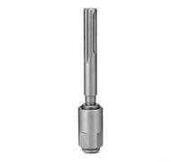 PureBowlic Convertidor adaptador de taladro de martillo con cabeza de goma, reductor de vástago de broca de hierro para herramientas giratorias eléctricas, portabrocas de sujeción estable, plateado