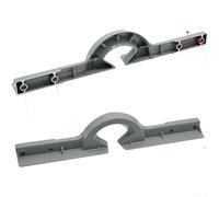 PureBowlic El aluminio vio el respaldo de la máquina para las sierras de corte de 255Mm, guía horizontal de la barra del arrabio con el marco de la precisión, accesorio de plata de la herramienta