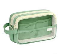 PureBowlic Estuche de lona transparente con ventana y asa