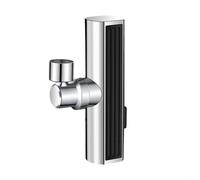 PureBowlic Extensor de grifo de cascada 3 en 1 con aireador giratorio de 720°, boquilla filtrada antisalpicaduras para fregadero de cocina, baño, ajuste con 2 adaptadores, plateado (plata)