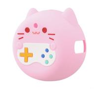 PureBowlic Funda de silicona para mascotas virtuales Punirunes, funda protectora a prueba de golpes con cordón suave al tacto, ajuste cómodo, fácil de acceder, rosa, azul, verde, morado (rosa)