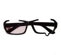 PureBowlic Gafas de medio marco estilo anime, gafas de bloqueo de luz azul para cosplay punk, Lolita, marco de policarbonato ligero, espejo decorativo, negro, cara redonda (negro)