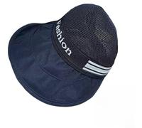 PureBowlic Gorra de béisbol ajustable para mujer, ala grande, protección UV, mezcla de algodón, transpirable, plegable, color negro, para verano, viajes, playa, senderismo, aspecto moderno (gorra