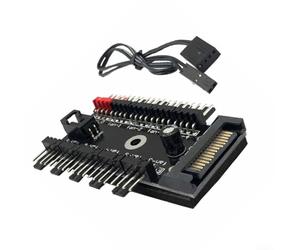 PureBowlic Hub de ventilador de refrigeración de PC divisor de 1 a 10, 12 V y 4 pines para controlador Pwm para ventiladores de caja de computadora, para cable extensor de concentrador de potencia