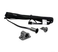 PureBowlic Interruptor de inducción de doble puerta de 12 V 24 V, enchufe de control centralizado para luz LED, sonda desmontable, encendido/apagado automático para armario de armario, línea de 2 x 2