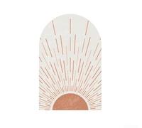 PureBowlic Juego de calcomanías de pared de arco geométrico bohemio para sala de estar, fácil de despegar y diseño abstracto artístico, decoración de interiores, aplicación suave, 2 hojas de 90 x 30