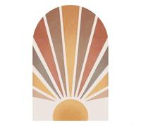 PureBowlic Juego de calcomanías de pared de arco geométrico bohemio para sala de estar, fácil de despegar y diseño abstracto artístico, decoración de interiores, aplicación suave, 2 hojas de 90 x 30