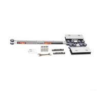 PureBowlic Juego de ruedas de elevación de puerta de vidrio de aleación de zinc para búfer bidireccional, polea resistente de 80 kg de capacidad para puertas correderas sin marco, hardware de