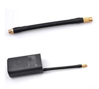 PureBowlic Kit adaptador de bomba de aire para coche con boquillas inflables y desinflables, tubo de extensión de manguera de conector ABS para compresor de inflador de neumáticos, color negro