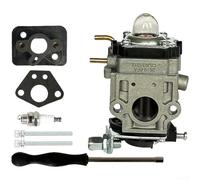 PureBowlic Kit de carburador para soplador de mochila Troy-Bilt TB51BP, sustituye a 751-20089, juego de 7 piezas con tapón de chispa, arandela, soporte, tornillos y destornillador para una fácil