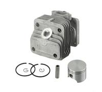 PureBowlic Kit de cilindro de 40 mm para motosierra 42 44, piezas de repuesto de pasador de bloqueo de anillo de aleación de aluminio, para modelos 740 440BP 8400 8405, juego de reparación de motor de