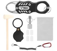 PureBowlic Kit de probador de monedas de acero inoxidable con autenticación de frecuencia de resonancia y calibradores de precisión para verificación de oro y plata, para sistemas de probador de