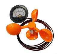 PureBowlic Kit de turbina eólica vertical: modelo de generación de energía DIY para aprendizaje de física, salida de 0.01-10 V, herramienta anemómetro educativa para medición de velocidad, ABS naranja