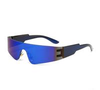 PureBowlic Lentes de sol futuristas para mujer, protección UV400, marco de policarbonato, ligeros, ergonómicos, para montar al aire libre, casual, a la moda, varios colores (04)