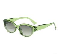 PureBowlic Lentes de sol retro estilo hip hop ovalados con diseño de ojo de gato para mujeres y hombres, protección UV400, marco de policarbonato ligero, lentes de sol de moda para viajes, fiestas