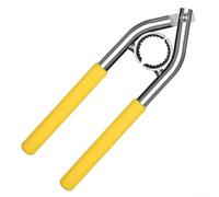 PureBowlic Llave aireadora de metal para grifo Rel, herramienta de agarre antideslizante para aflojar y apretar redonda, llave portátil de desmontaje de fontanería de baño, plata y naranja (A)
