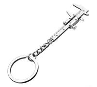 PureBowlic Llavero de pinza de joyería de jade para mujer, herramienta colgante de bolsillo con diseño único, accesorio ligero para bolso en varios colores (plata)