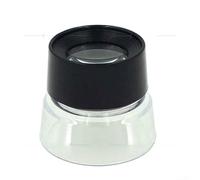 PureBowlic Lupa cilíndrica acrílica de 26 mm, lupa óptica de escritorio, zoom de alta potencia, construcción ABS, diseño ligero y portátil para leer, manualidades, inspeccionar objetos pequeños, color