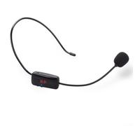 PureBowlic Micrófono inalámbrico FM para pantalla digital, micrófono de radio de 87-108 MHz para altavoz, micrófono megáfono recargable de 10 horas para enseñar guía turística reuniones de ventas