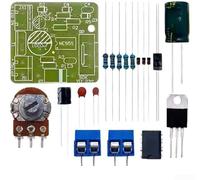 PureBowlic NE555 DC 12V Módulo controlador de motor Kit de bricolaje, 1-100% ajustable para regulador PWM para motores de 40 W, placa de práctica de soldadura educativa electrónica 39 x 35 mm
