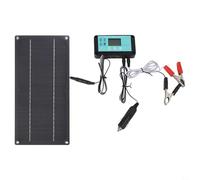 PureBowlic Panel solar de 600 W para controlador de 100 A, monocristalino portátil para cargador para caravana, camping, fuente de alimentación fuera de la red a batería de barco y lámpara de calle