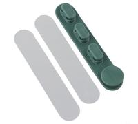 PureBowlic Paquete de 2 clips organizadores de cables, hebilla de gestión de cables de escritorio de goma suave TPR para cables de carga USB, soporte de fácil instalación para escritorio de oficina en