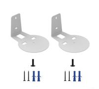 PureBowlic Paquete de 2 soportes de pared de metal blanco para altavoz, soporte de estante de aleación para Sonos 100, estante de exhibición compacto con hardware, 133 x 100 x 75 mm