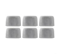 PureBowlic Paquete de 6 filtros de agua de carbón de repuesto para máquinas de café, filtros de carbón activado de fibra y cáscara de coco para un mejor sabor, blanco, 2.2 x 1.3 x 1.2 pulgadas (6
