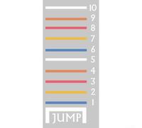 PureBowlic Pegatinas de pared deportivas de salto de dibujos animados, para dormitorio de niños, guardería, escuela, calcomanías de PVC naranja de 60 x 30 cm, fácil de despegar y decorar para sala de