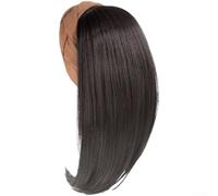 PureBowlic Peluca de cabello sintético para mujer, resistente al calor, con clips BB ajustables, línea capilar natural para colas de caballo y recogidos, 110 g (F)