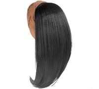 PureBowlic Peluca de cabello sintético para mujer, resistente al calor, con clips BB ajustables, línea capilar natural para colas de caballo y recogidos, 110 g (E)