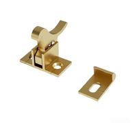 PureBowlic Pestillo de latón macizo extra resistente para puertas de armario y ventana de casa con tornillos de instalación, cierre de acabado pulido para uso institucional en zonas de alto tráfico