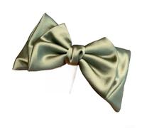 PureBowlic Pinza de pelo hecha a mano para mujer, elegante clip de resorte con agarre seguro, bonita horquilla estilo princesa para uso diario, pasador de tela de 14,5 cm en varios colores (5# verde)