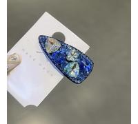 PureBowlic Pinza triangular para el pelo con diamantes de imitación para mujer, pasador geométrico BB para flequillo o pelo lateral, horquilla ligera y segura para color champán, hecha a mano para