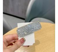 PureBowlic Pinzas para el cabello BB con diamantes de imitación brillantes para mujer, accesorios geométricos para el cabello con agarre seguro, elegantes pasadores para flequillo y peinado lateral